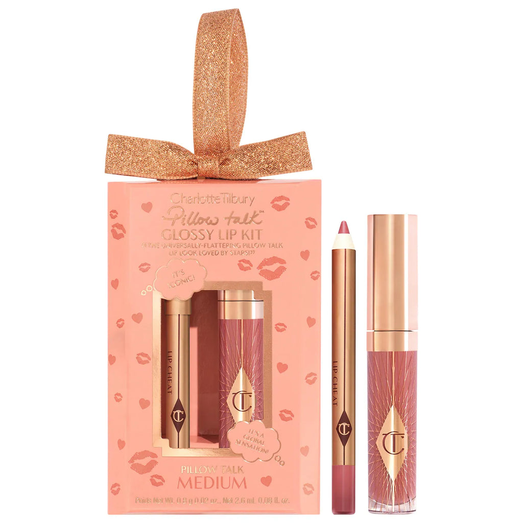 Mini Glossy Pink Lip Gloss + Lip Liner Set - Charlotte Tilbury / Set de labios gloss + lapiz