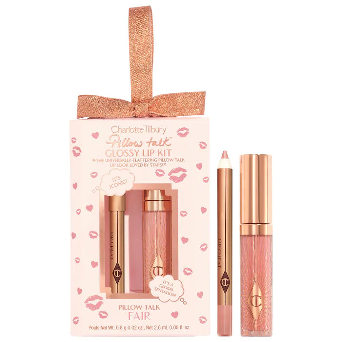 Mini Glossy Pink Lip Gloss + Lip Liner Set - Charlotte Tilbury / Set de labios gloss + lapiz
