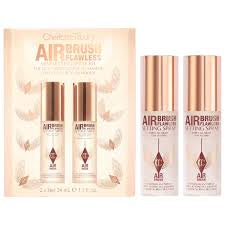 Mini Airbrush Flawless Setting Spray Duo Gift Set - Charlotte Tilbury / Set 2 pzas fijador de maquillaje