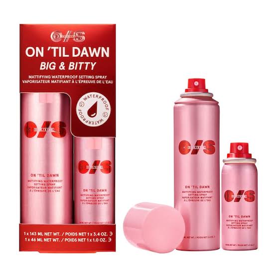 On 'Til Dawn Mattifying Waterproof Setting Spray Big & Bitty Duo - ONE SIZE by Patrick Starrr / Set 2 pzas fijador de maquillaje