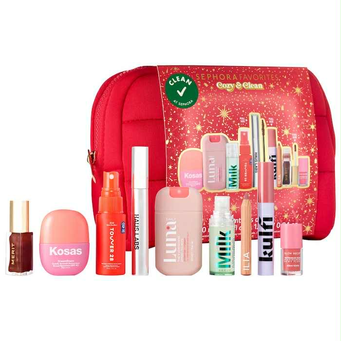 Cozy & Clean Makeup Value Set - Sephora Favorites / Set de 9 pzas maquillaje y cuidado de la piel