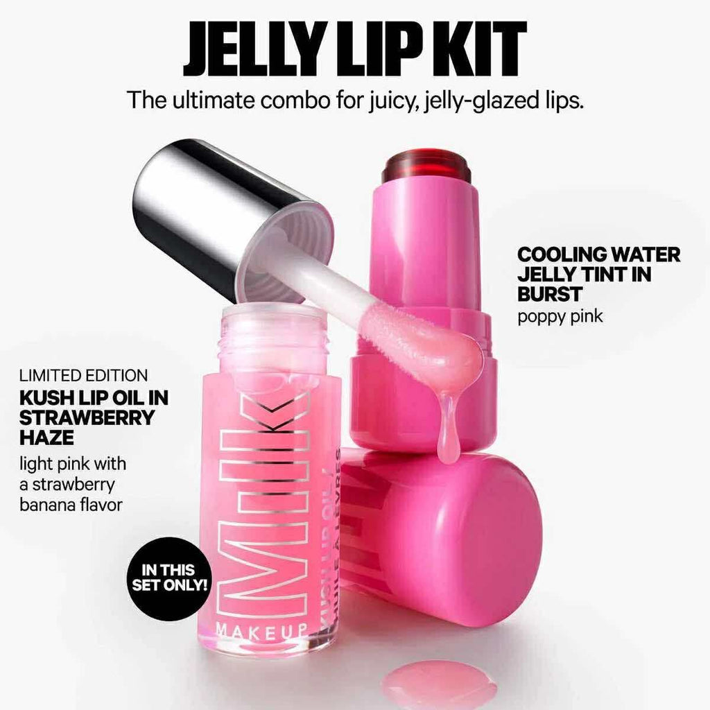 The Jelly Lip Kit: Lip + Cheek Stain & Lip Oil Duo - Milk Makeup / Set 2 pzas labios y mejillas