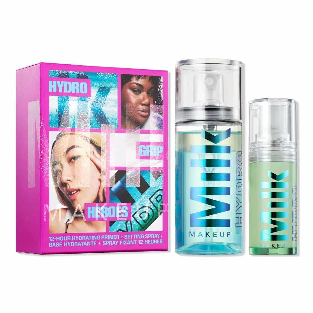 MILK MAKEUP Hydro Grip Heroes Mini Makeup Primer & Setting Spray Duo